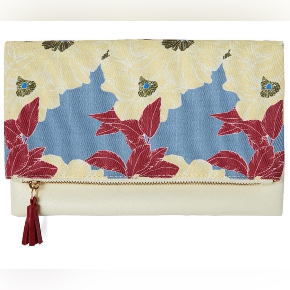 NWOT Rachel Pally Reversible Floral Clutch Gorgeous!!!